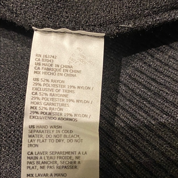 Sioni Black Cardigan with pearls and Stinson buttons Cream Accents - Picture 9 of 9